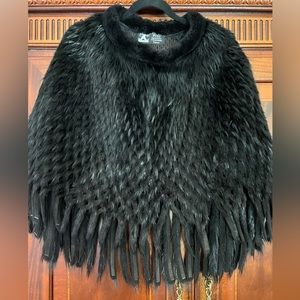 Mink poncho- perfect for elegant evenings